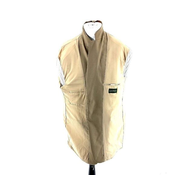 DAMAGED Lauren Ralph Lauren Wool 3 Button Blazer 48L Tan Major Pilling - Picture 13 of 14